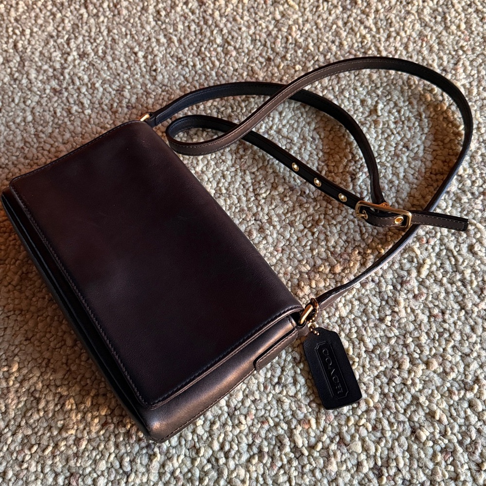 Coach Black Leather Crossbody bag